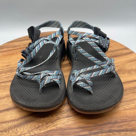 Chaco ZX2 Sandals Womens Size 8 Blue Green Comfort Hiking Water Strappy Shoes - Picture 2 of 8